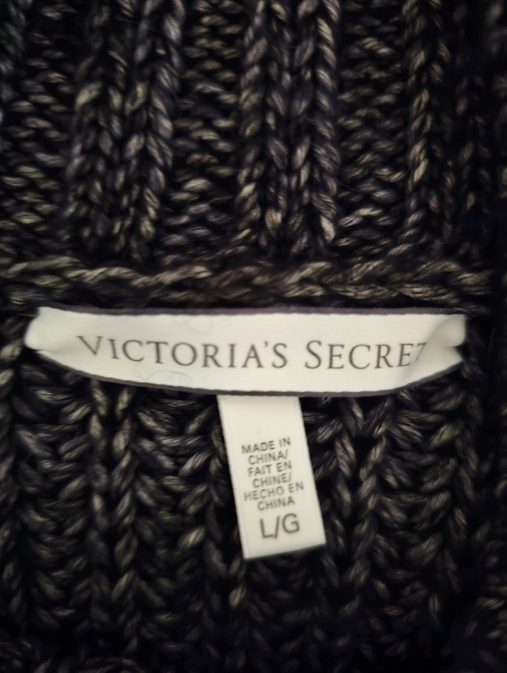Victoria's Secret Charcoal Marled Turtleneck Sweater. - Picture 5 of 9